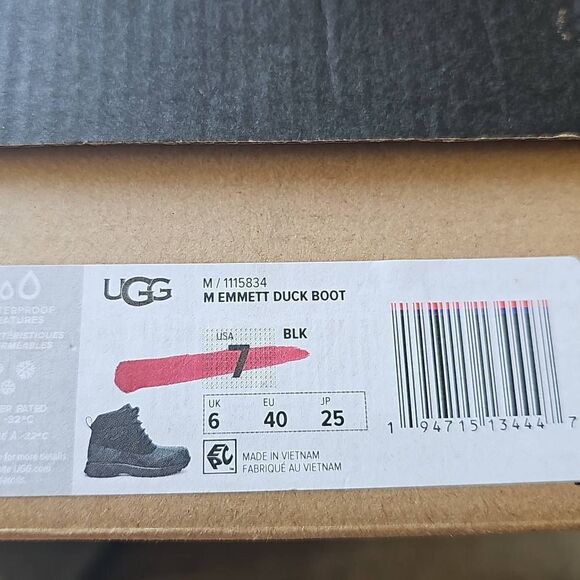 UGG Emmett Duck Boot in Chestnut. Size 9 Brand new with box. 100%authentic - Picture 12 of 12